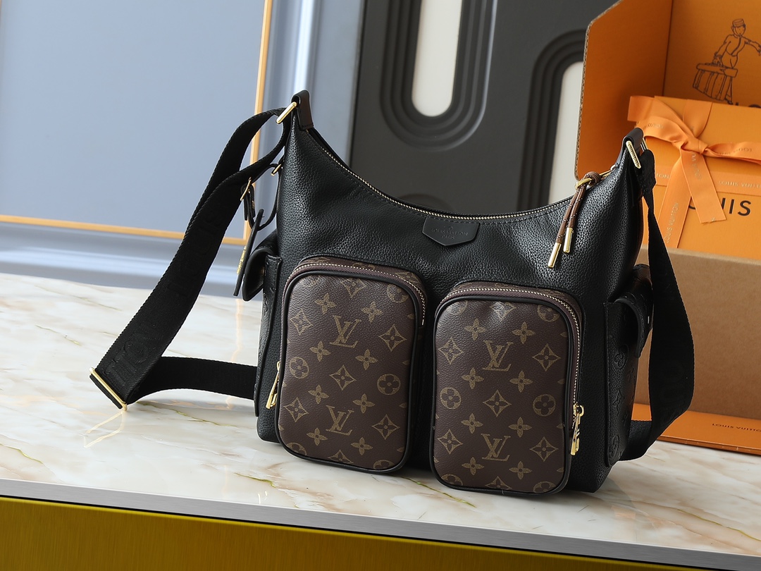LV Classic Handbag Monogram Canvas Magnetic Lock Designer Bag